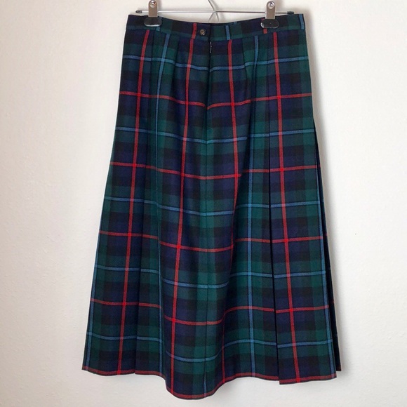 Scottish plaid kilt green blue red wool Highland Kilts - Picture 2 of 7
